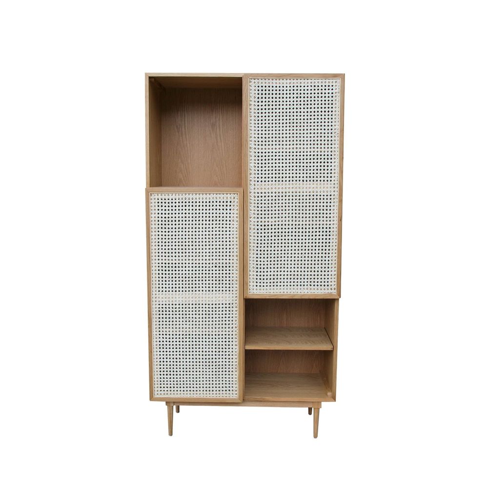 Cane Bookcase - Natural