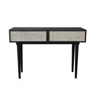 Cane Console Table