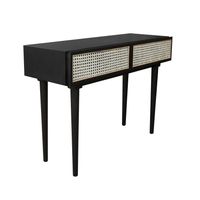 Cane Console Table