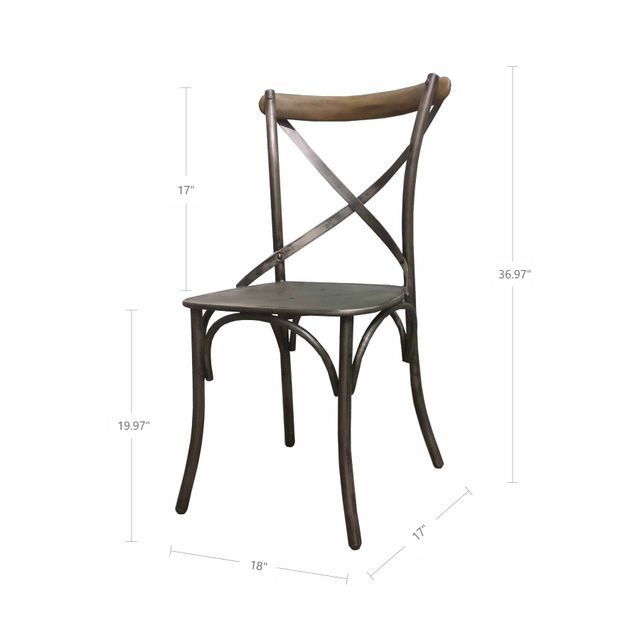 Metal Crossback Chair