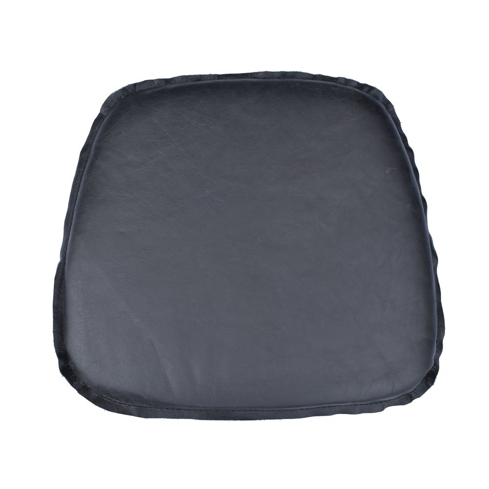 Metal Crossback Leather Cushion Seat