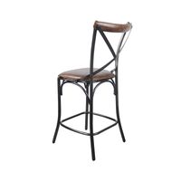 Metal Crossback Counter Stool