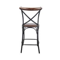 Metal Crossback Counter Stool