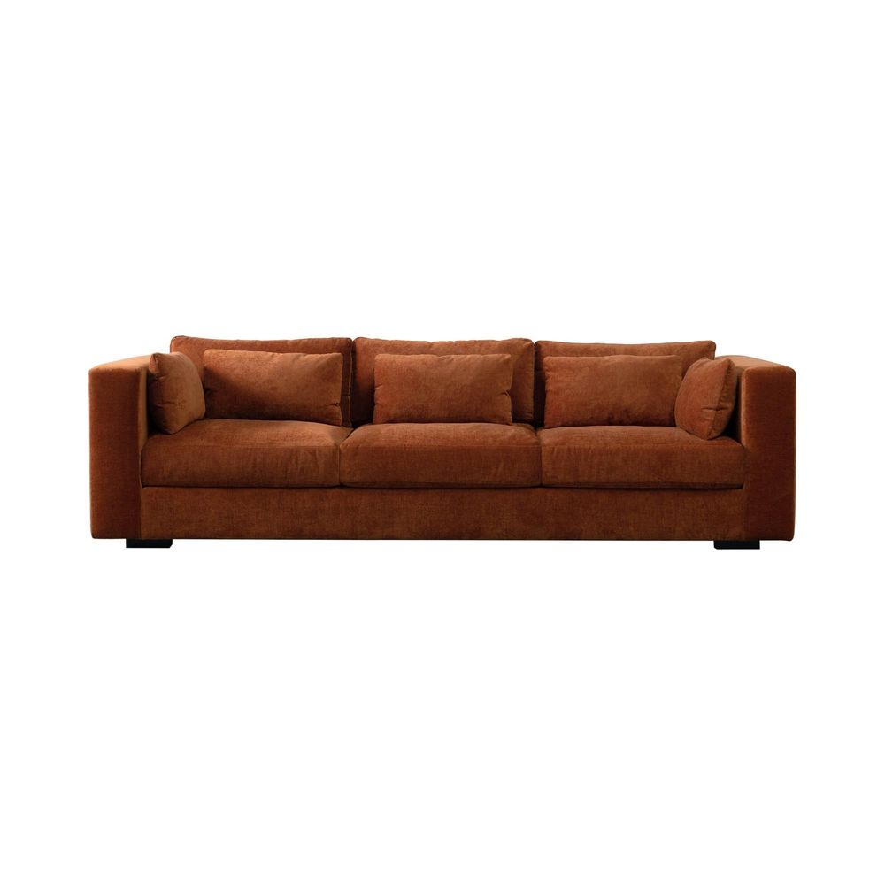 Las Vegas Clive Sofa - Terracotta Chenille