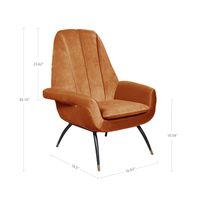 Madelaine Lounge Chair - Marigold