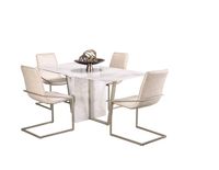 Apollo Marble Look Glass Dining Table