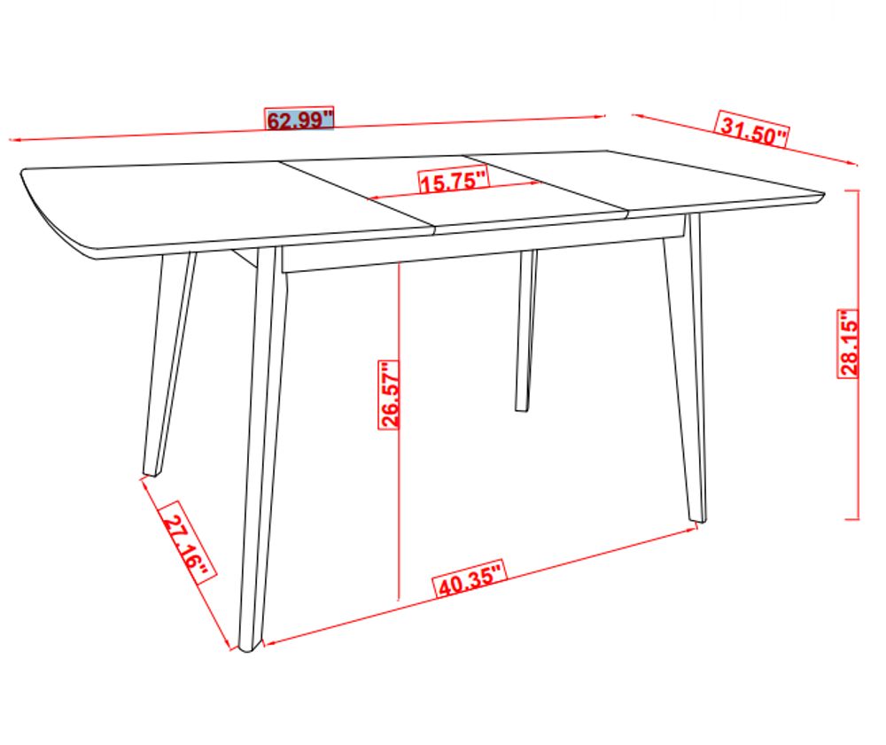 Alfredo Dining Table w/ Extension