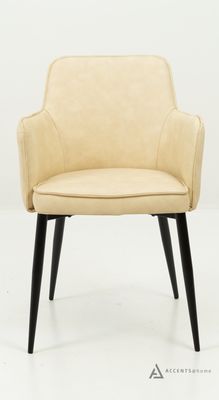 Cynthia Upholstered Arm Chair Faux Leather