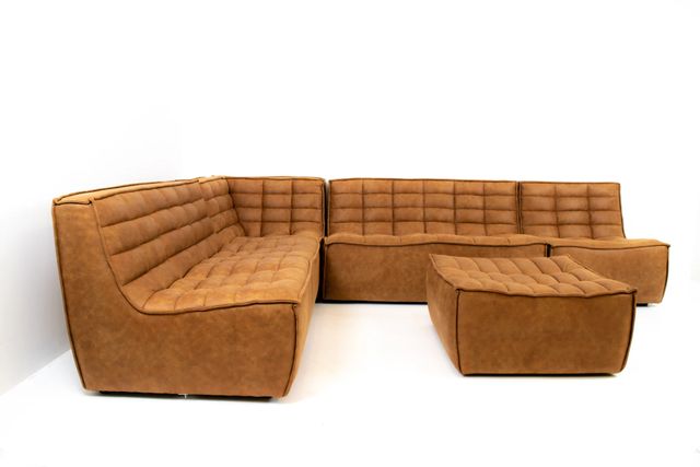 Scoop loveseat - Brown