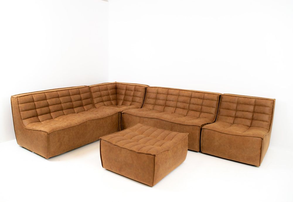 Scoop loveseat - Brown