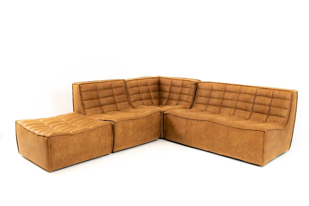 Scoop loveseat - Brown