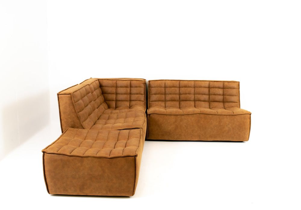 Scoop loveseat - Brown