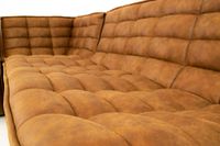 Scoop loveseat - Brown