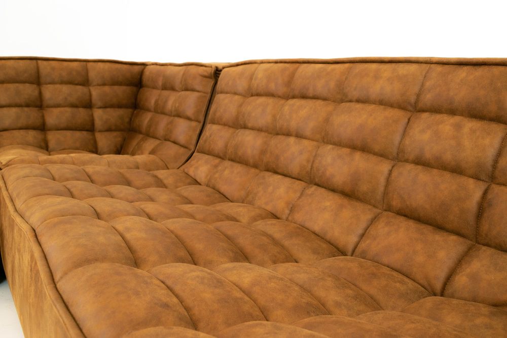 Scoop loveseat - Brown