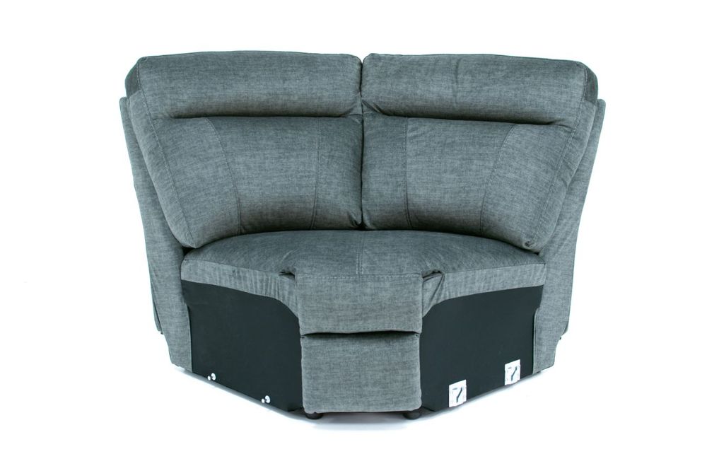 CHARLESTON FABRIC POWER RECLINING 6 PIECE SECTIONAL- GREY