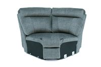 CHARLESTON FABRIC POWER RECLINING 6 PIECE SECTIONAL- GREY