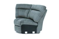 CHARLESTON FABRIC POWER RECLINING 6 PIECE SECTIONAL- GREY