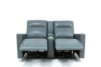 Mitchell Power Recliner Console Loveseat - Slate