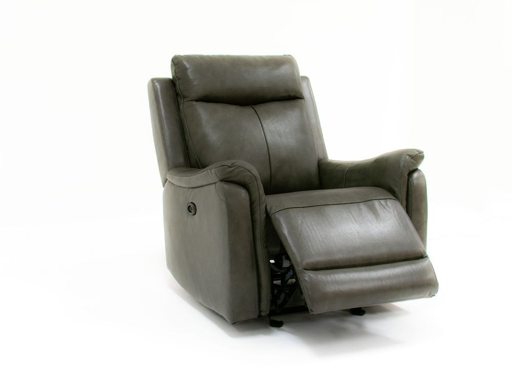 Stuart Power Reclining Genuine Leather Chair