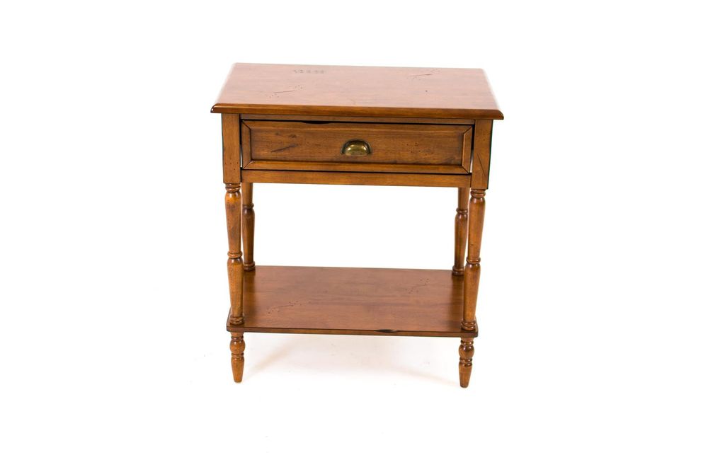 Single Drawer Hall Console Table - Honey