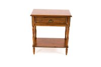 Single Drawer Hall Console Table - Honey