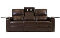 Otis Real leather Power Reclining Sofa - Chocolate