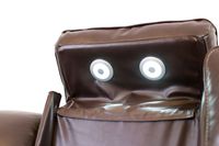 Otis Real leather Power Reclining Sofa - Chocolate