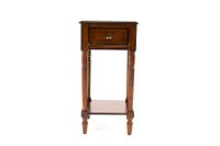 Square Multi-Tiered Plant Telephone Stand Antique Mahogany