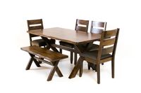 Alston Solid Wood 6pcs Dining Set