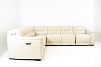 Osler 6pc Modular Reclining Sectional Leather Gel