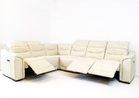 Osler 6pc Modular Reclining Sectional Leather Gel