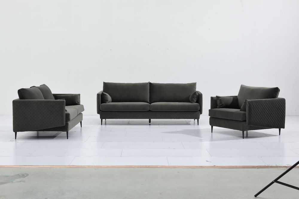 Nico Fabric Sofa - Grey