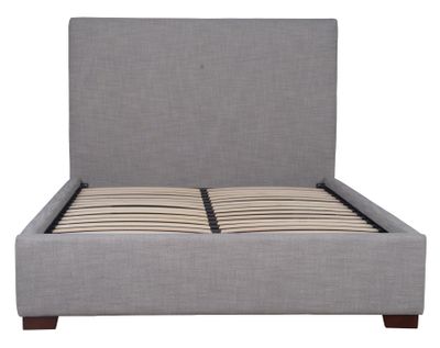 Finlay Storage Queen Bed - Dovetail Grey Linen