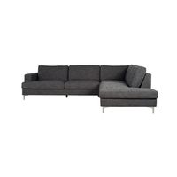 Feather Right Sectional - Charcoal Linen