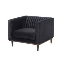 Sage Club Chair - Black Velvet