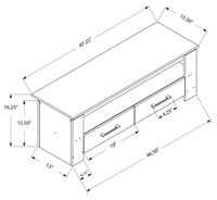 TV STAND - 48"L / ESPRESSO WITH 2 STORAGE DRAWERS - I 2600