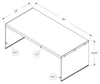 COFFEE TABLE - GLOSSY WHITE WITH TEMPERED GLASS - I 3286