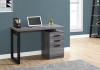 COMPUTER DESK - 48"L / GREY-BLACK LEFT OR RIGHT FACING - I 7295