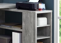 COMPUTER DESK - GREY RECLAIMED WOOD L/R FACING CORNER - I 7421