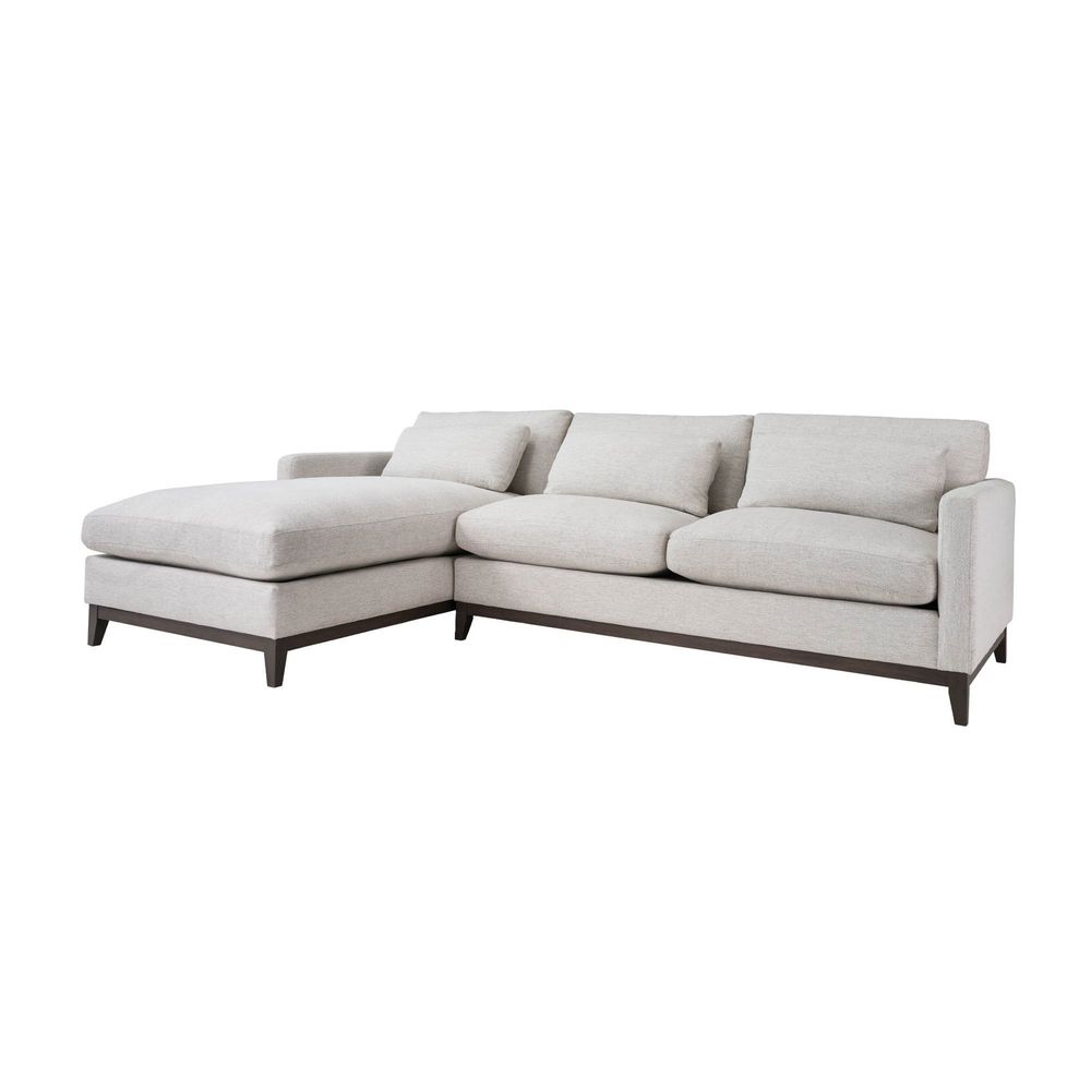 Oxford Left Sectional Sofa - Travertine Cream