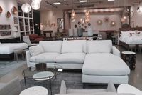 Oxford Left Sectional Sofa - Travertine Cream