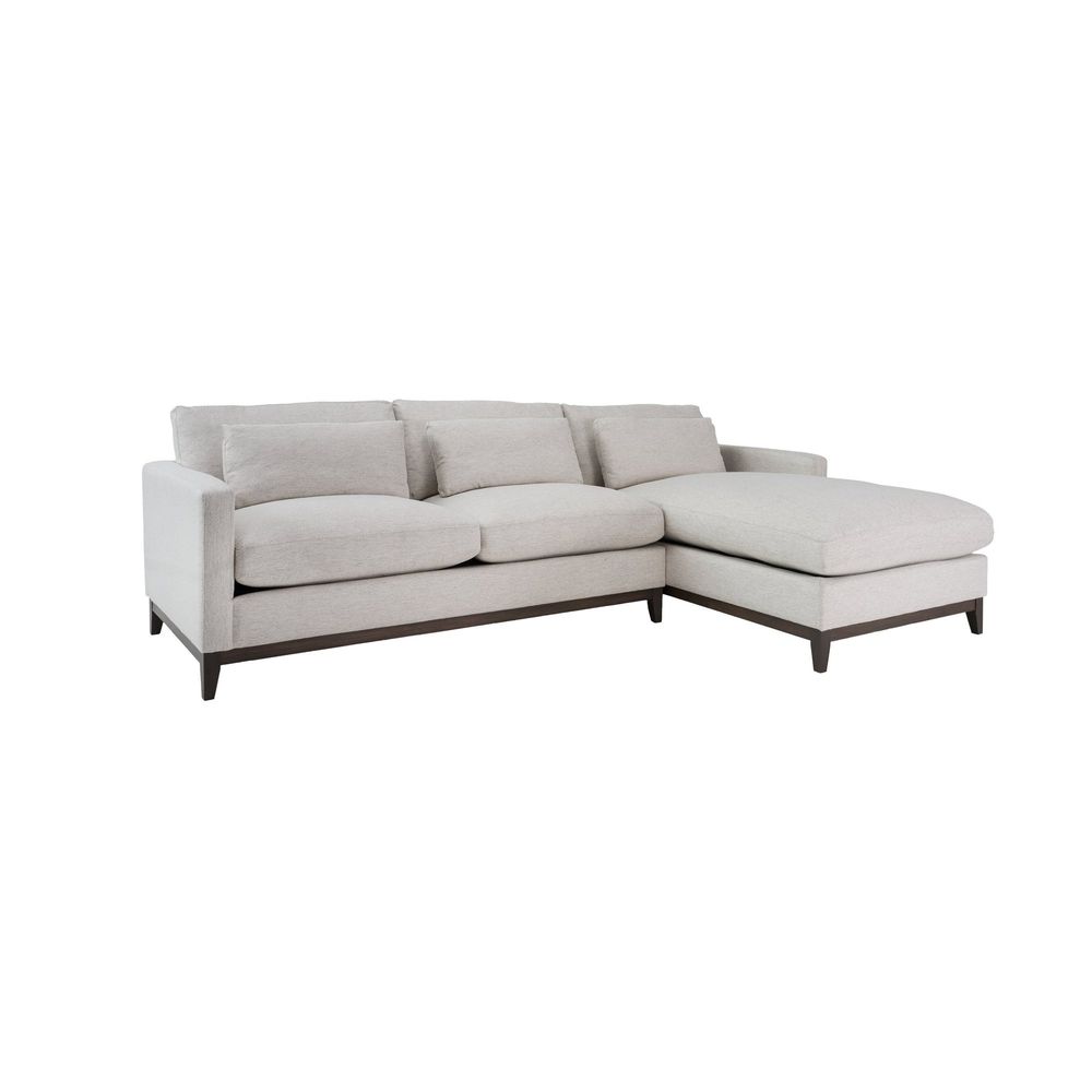 Oxford Right Sectional Sofa - Travertine Cream