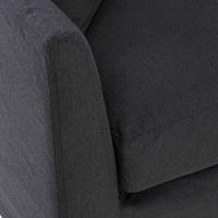 Heston Sofa - Black Fabric