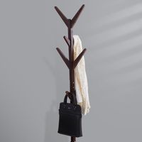 Gameti Coat Rack with Marble-Brown