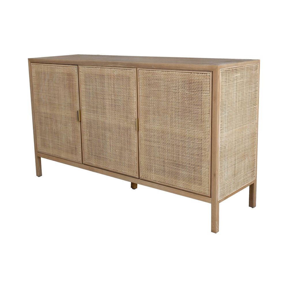 Rattan 3 Door Sideboard - Natural