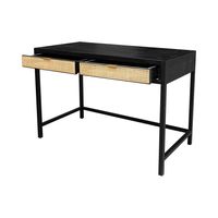 Rattan Desk - Ebony