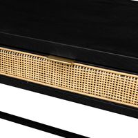 Rattan Desk - Ebony