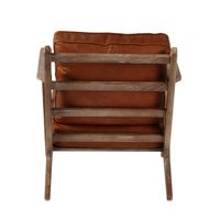 Junior Arm Chair - Camel Brown Leather