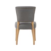 Luther Dining Chair - Stormy Grey/Natural Legs