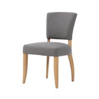 Luther Dining Chair - Stormy Grey/Natural Legs